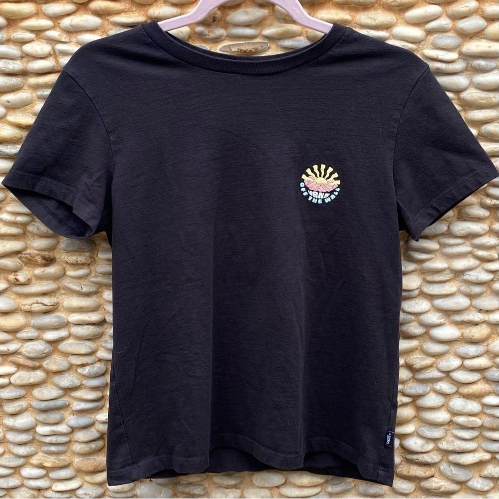 Vans “Off the “Wall” Black Graphic Sunny Daze in Your Grasp T-Shirt. Medium EUC!